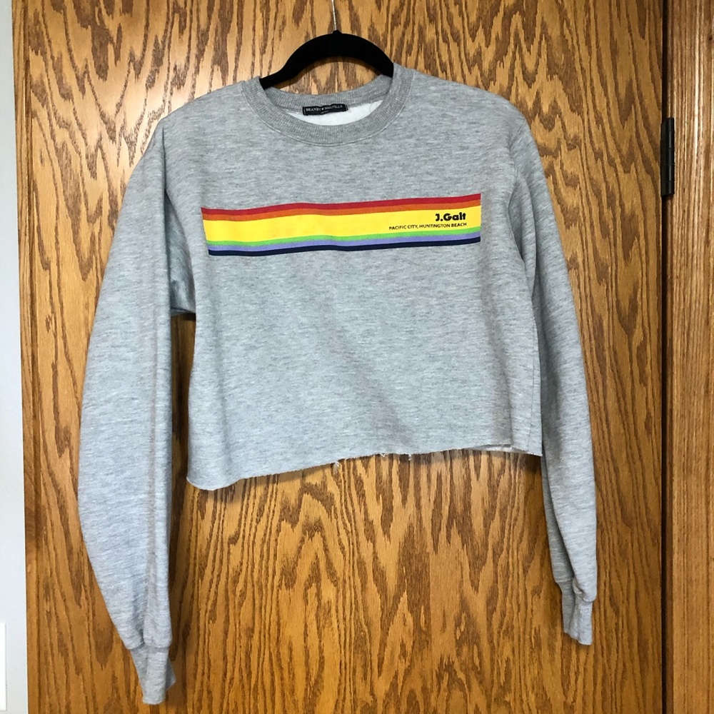 John Galt/Brandy Melville Rainbow Sweatshirt
